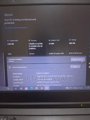 Laptop 4GB HDD 500GB