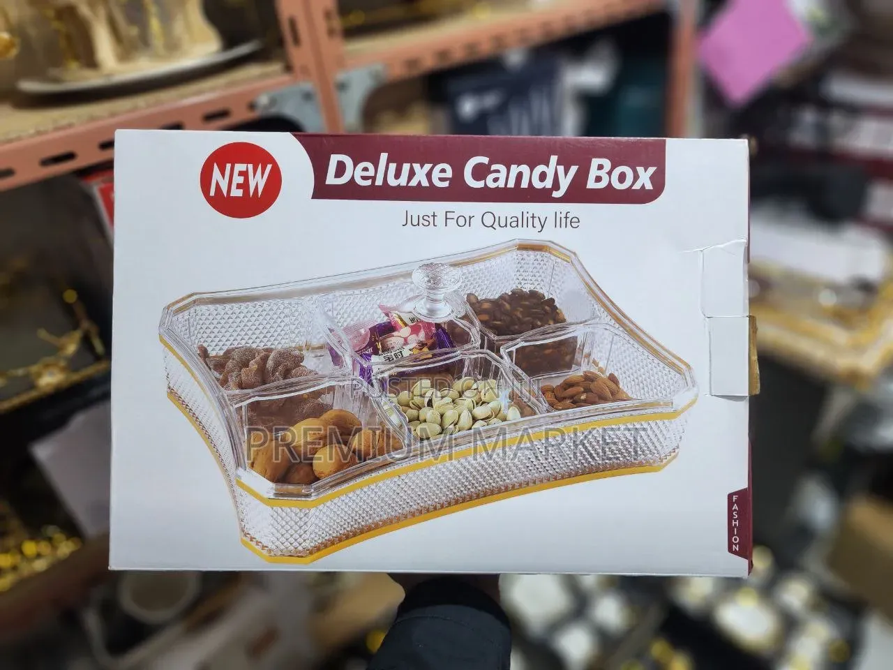 Snack Injer Candy Cookies Serving Tray የእንጀራ እና ኩኪስ ማቅረቢያ