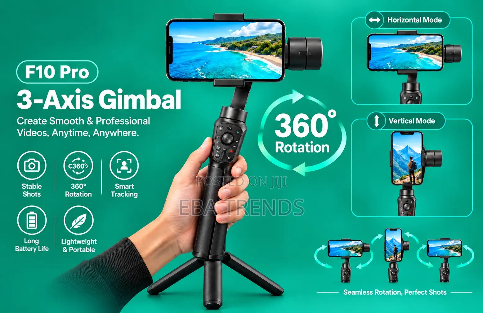 F10 Pro 3-Axis Phone Gimbal