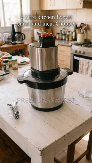 6-Liter Kitchen Expert Food Chopper ኪችን ኤክስፐርት የአትክልት እና ስጋ መፍጫ