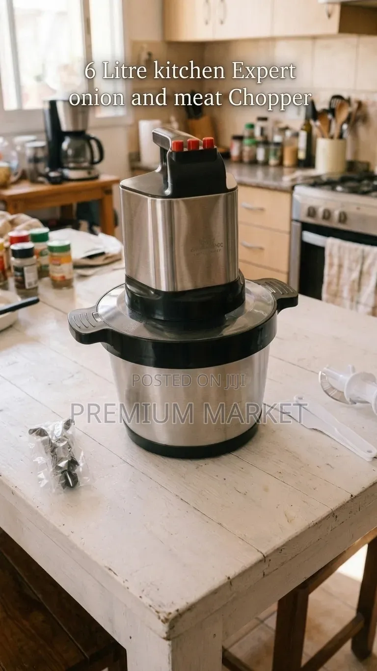 6-Liter Kitchen Expert Food Chopper ኪችን ኤክስፐርት የአትክልት እና ስጋ መፍጫ
