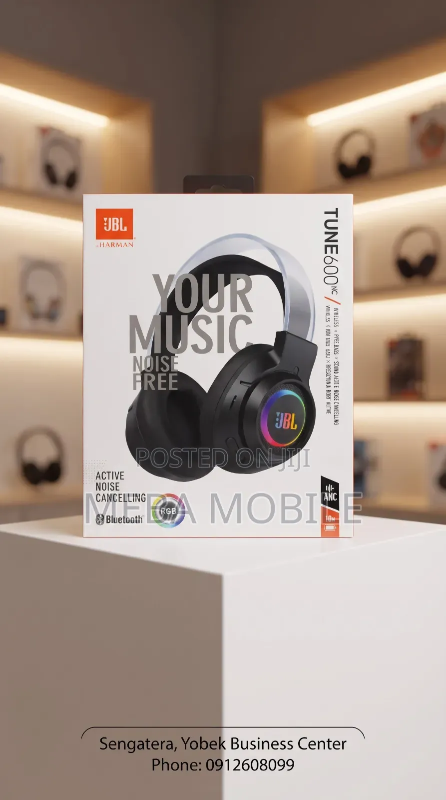 JBL Tune 600NC Wireless on-Ear Headphones
