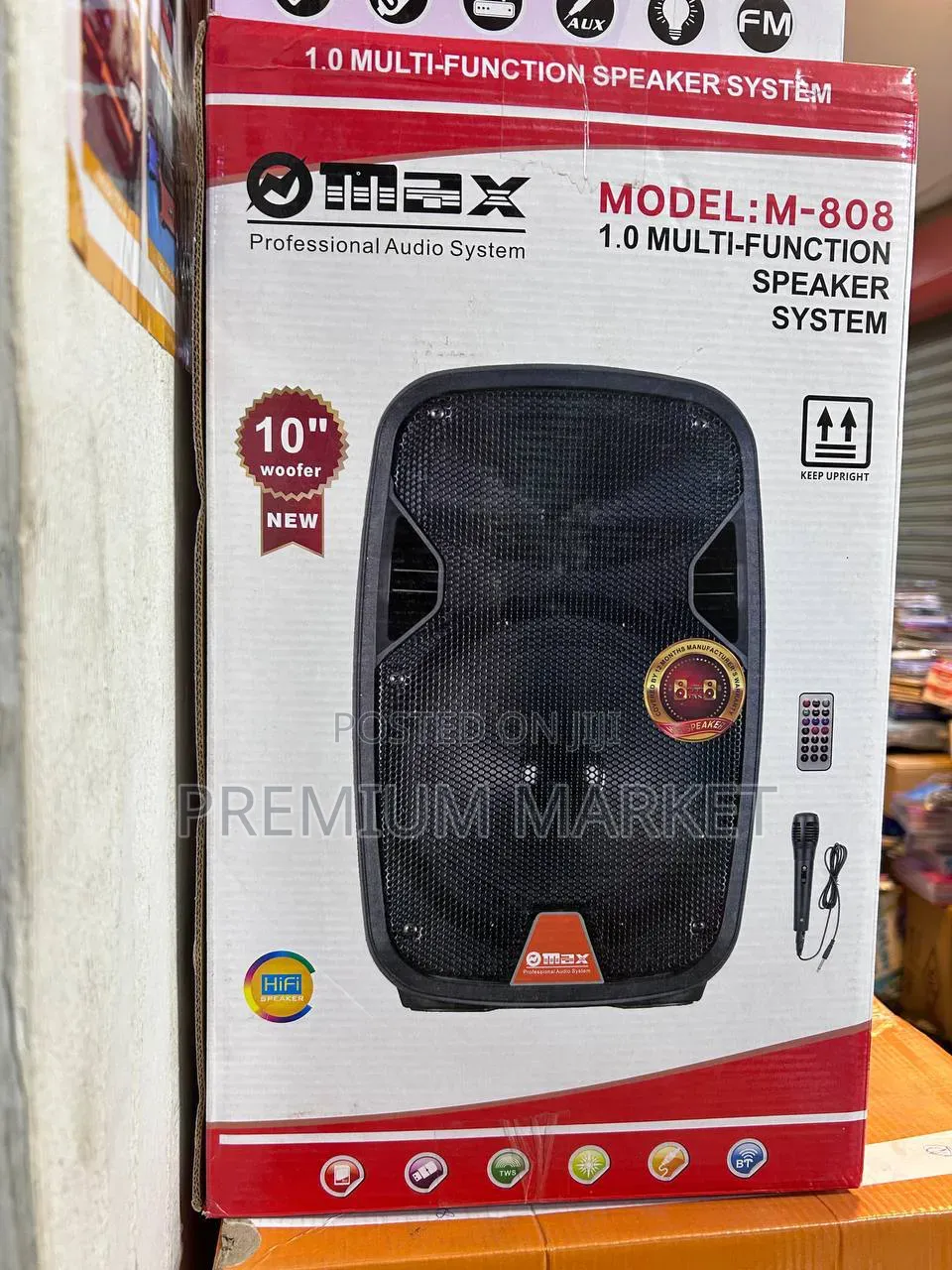 Bluetooth Speaker Max M-808 10 Inch 1.0 Multi-Function Speaker System