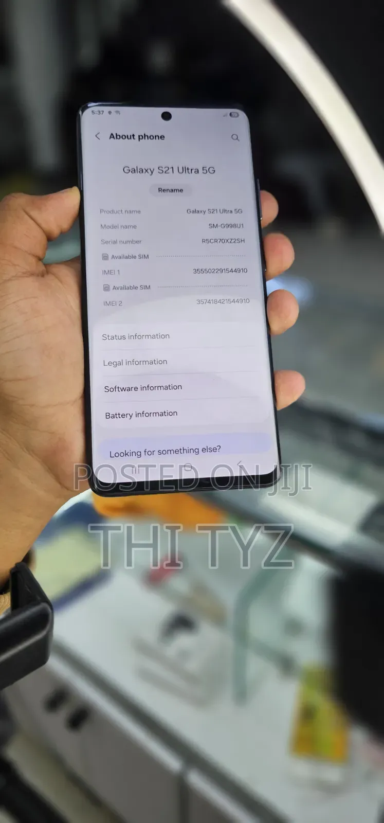 New Samsung Galaxy S21 Ultra 5G 128 GB Black
