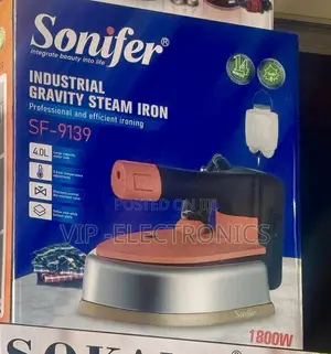 Sonifer Industrial Gravity Steam Iron 1800W Profesional Ironing System