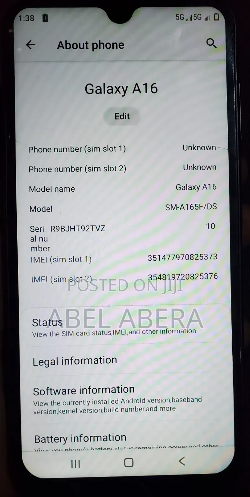 Samsung Galaxy A16 5G 128 GB Blue