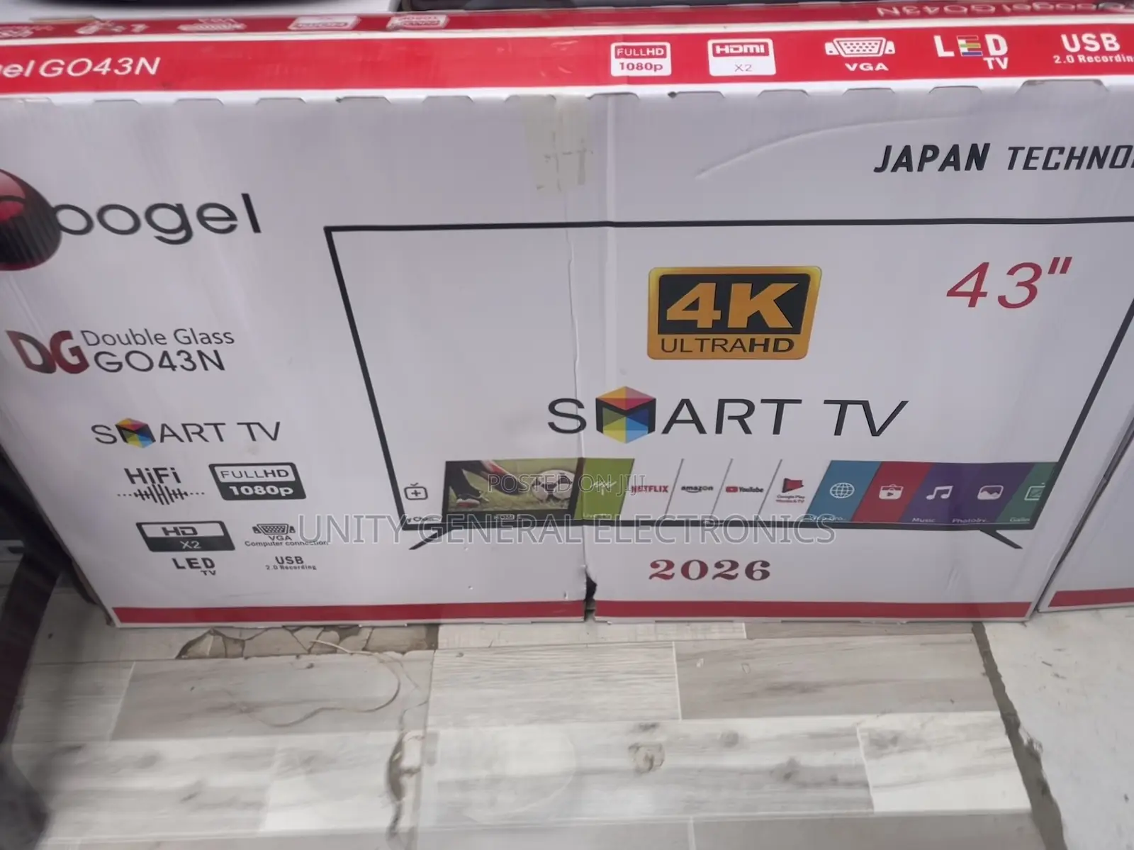 4k Smart TV 43”