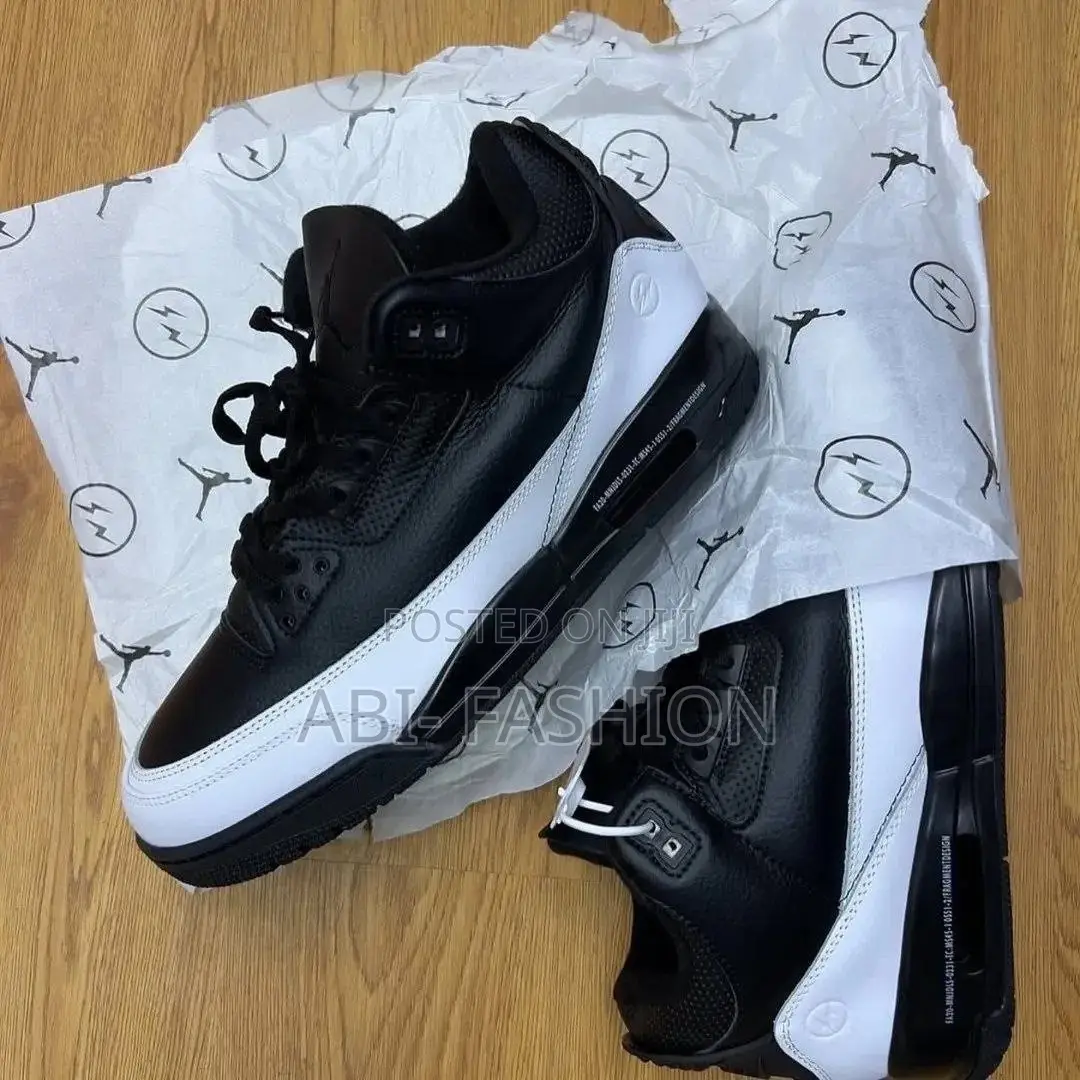 Air Jordan 3 Fragment Black White New Arrival Size 40, 41, 42, 43, 44