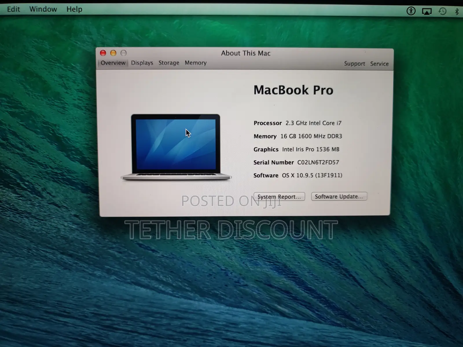 New Laptop Apple MacBook Pro 2013 16GB Intel Core i7 SSD 512GB