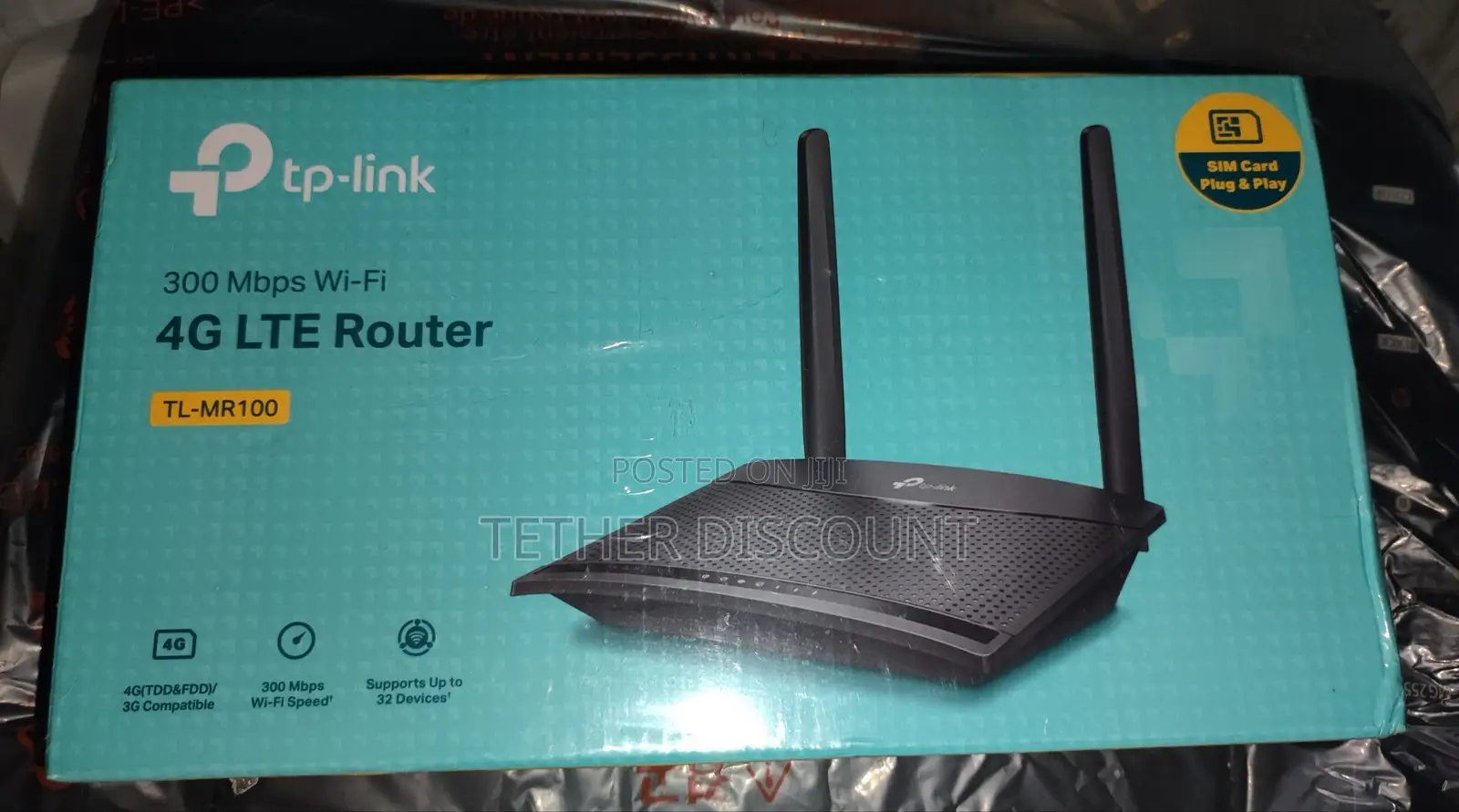 አዲስ ያልተላጠ Tp Link 4G Sim የሚቀበል የቤት ውስጥ Router