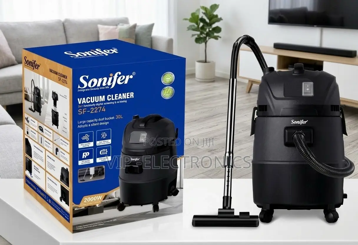Sonifer Vacuum Cleaner Wet & Dry Vacuum Cleaner – 2000W 30L Industrial