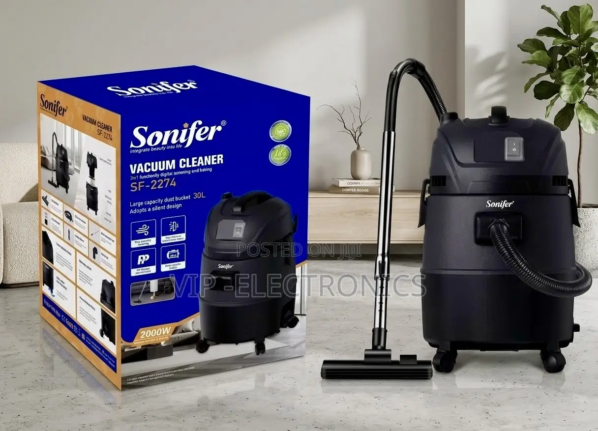 Sonifer Vacuum Cleaner Wet & Dry Vacuum Cleaner – 2000W 30L Industrial