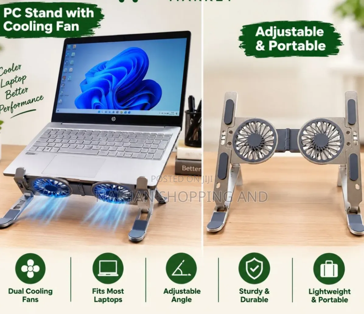 Cooling PC Stand #Dual Cooling Fans