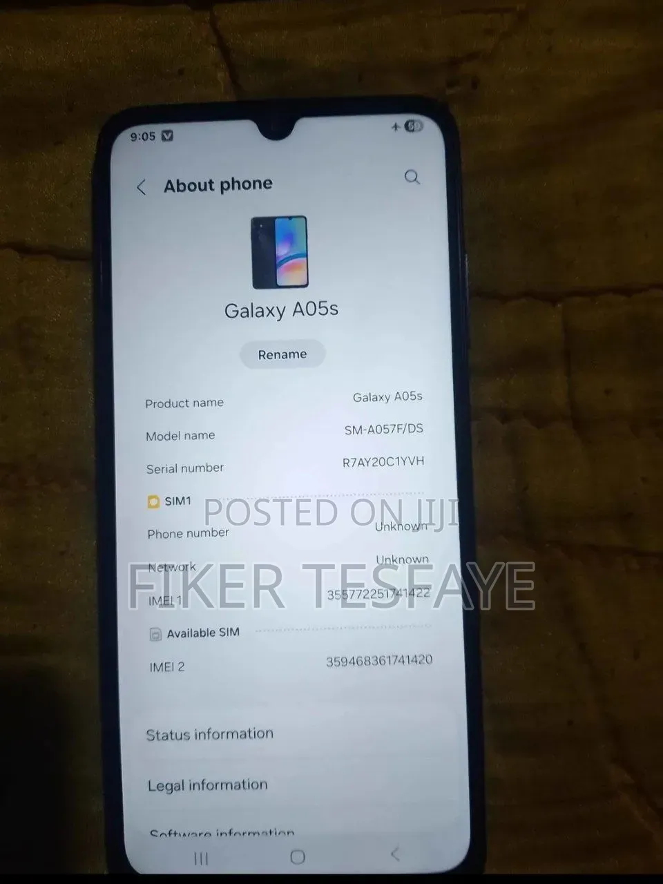 Samsung Galaxy A05s 128 GB Black