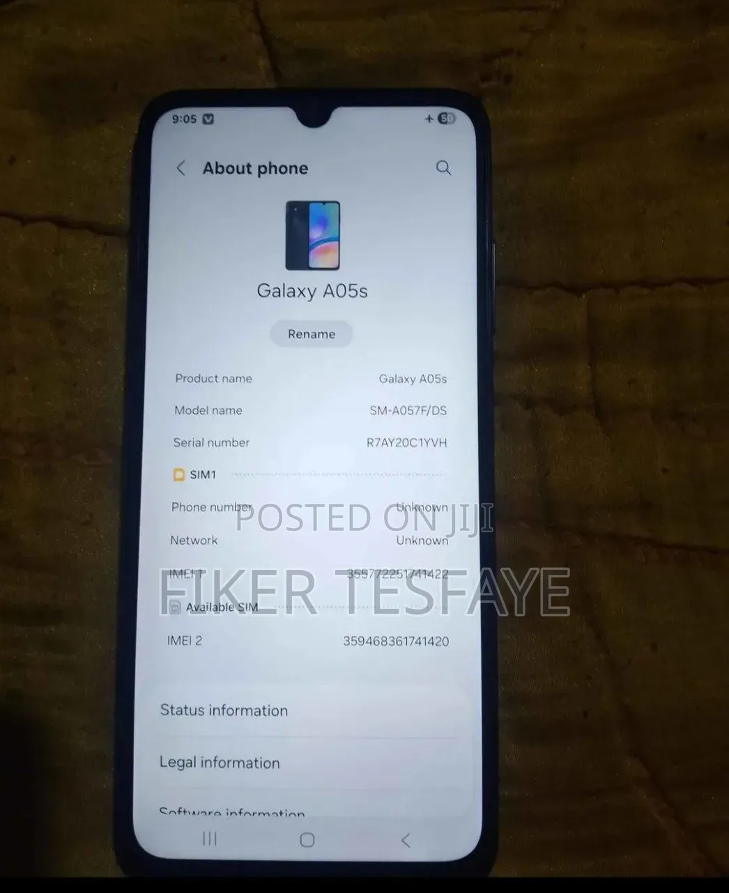 Samsung Galaxy A05s 128 GB Black