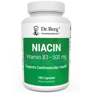 Dr. Berg Niacin (Vitamin B3 – 500 Mg, 100 Capsules)