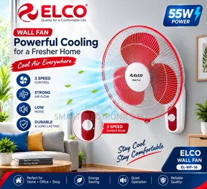 Elco 16-Inch Wall Fan – Model El-Wf-16 
Stay Cool And