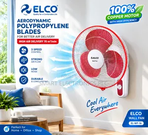 Elco 16-Inch Wall Fan – Model El-Wf-16 
Stay Cool And