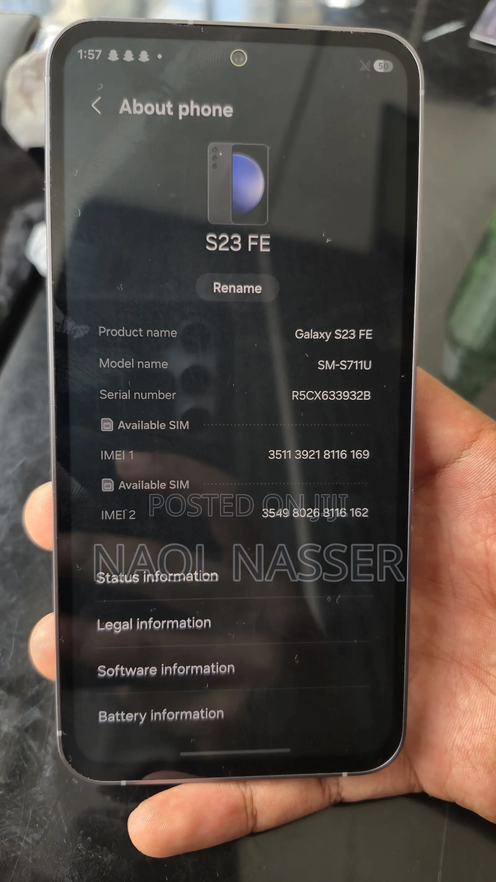 Samsung Galaxy S23 FE 128 GB Graphite