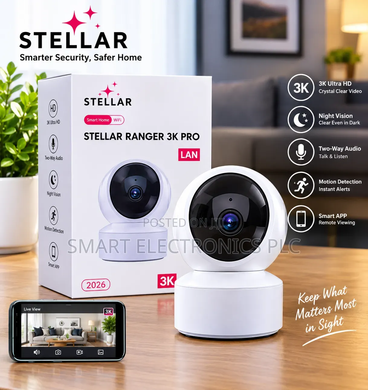 Stellar Ranger 3k Pro Smart Security Camera Protect Your H