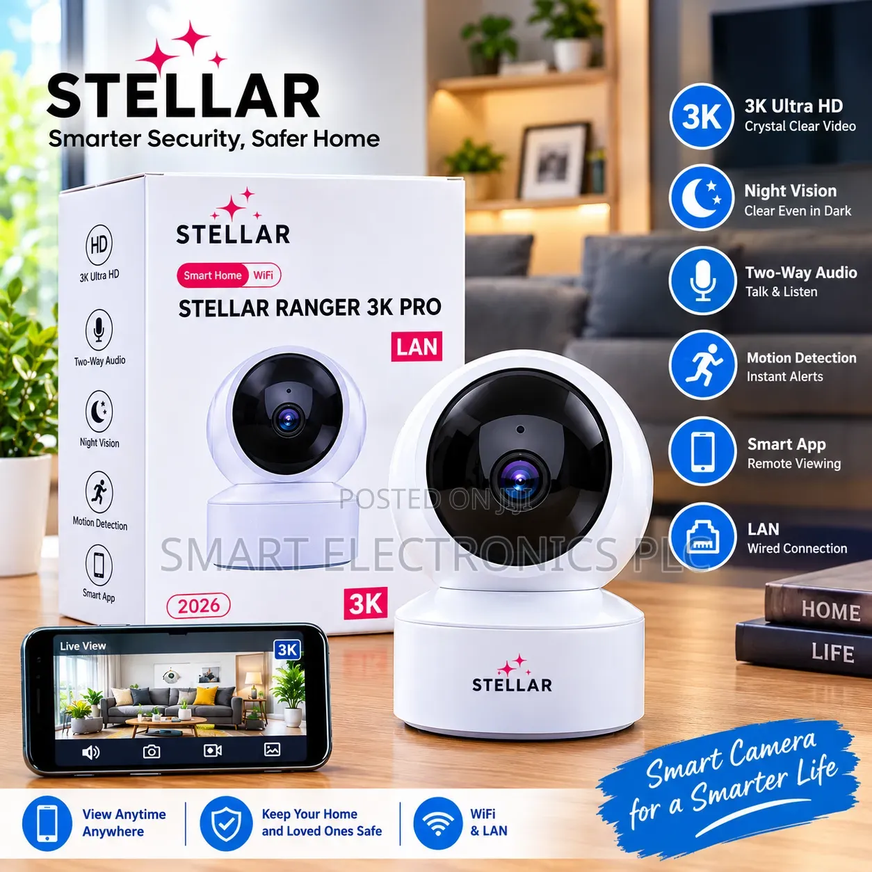 Stellar Ranger 3k Pro Smart Security Camera Protect Your H