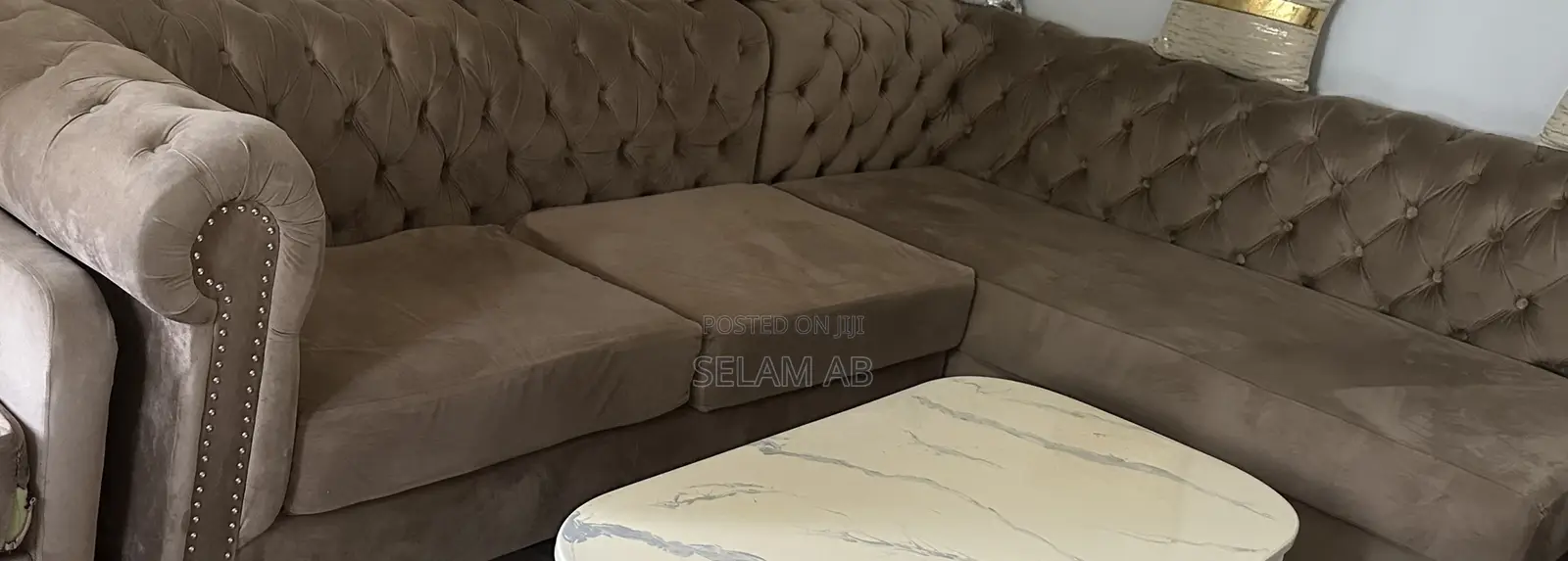 Elegant L-Shaped Sofa for Sale
