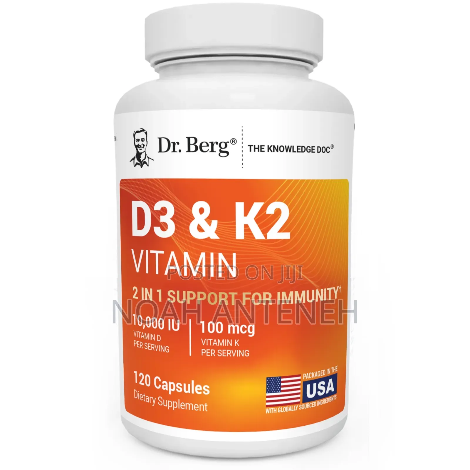 Dr. Berg D3 & K2 Vitamin Supplement