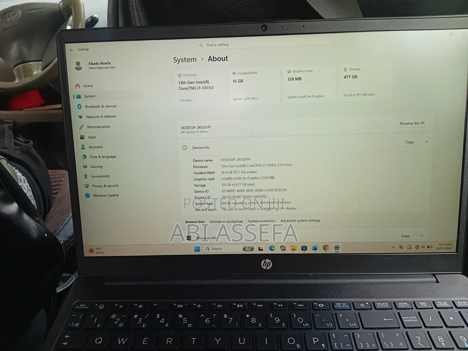 New Laptop HP Stream Notebook 16GB Intel Core i7 SSHD (Hybrid) 512GB