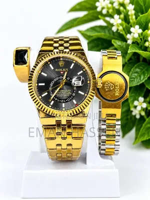  Rolex Luxury Watch + Bracelet Set