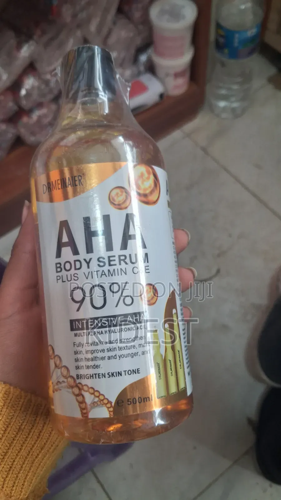 AHA Body Brightening Serum With Vitamin C and E