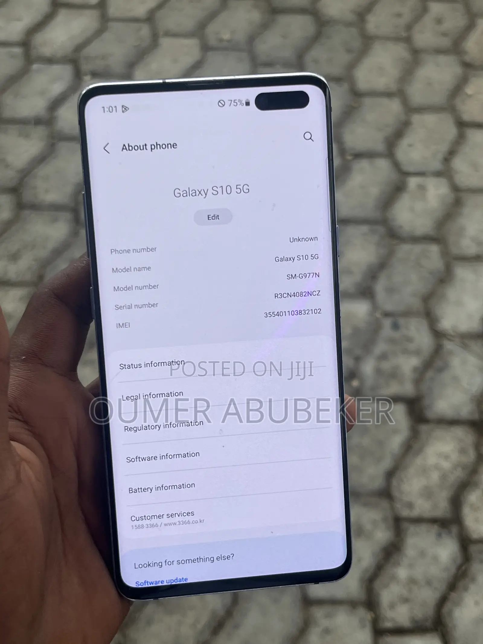 Samsung Galaxy S10 5G 256 GB Black