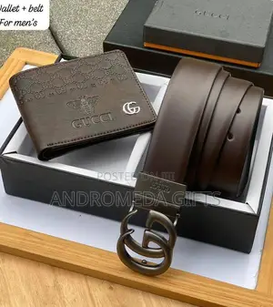 Brand Belt and Wallet