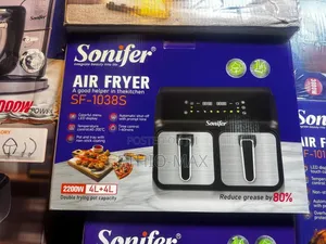 SONIFER DOUBLE AIR FRYER 4L + 4L – Cook More, Enjoy More!