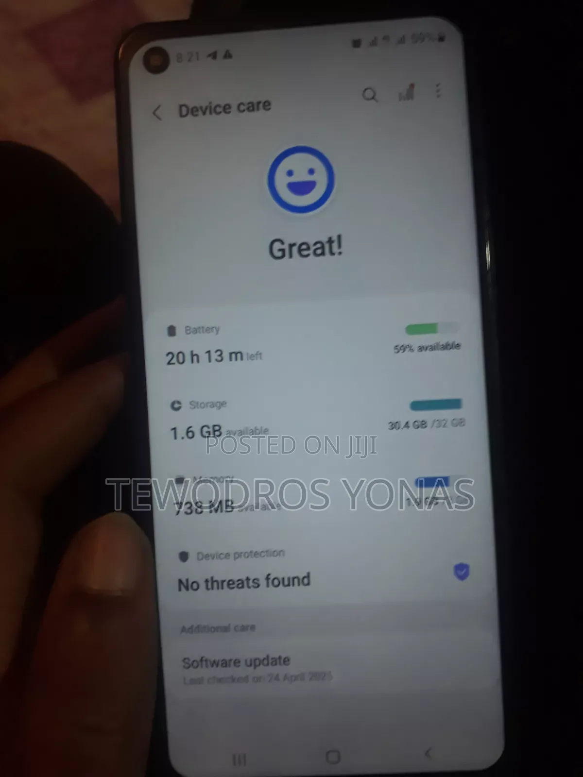 Samsung Galaxy A21s 32 GB Blue