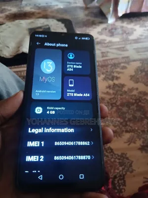 ZTE Blade A54 128 GB Black