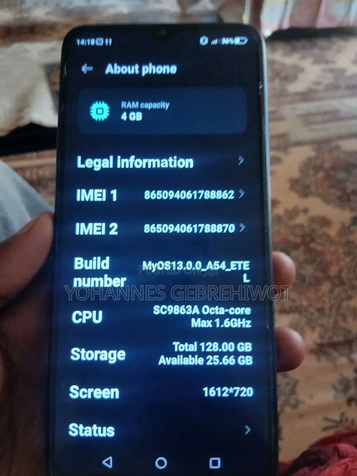 ZTE Blade A54 128 GB Black