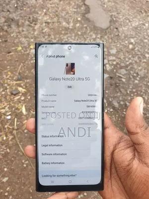 Samsung Galaxy Note 20 Ultra 5G 128 GB Gray