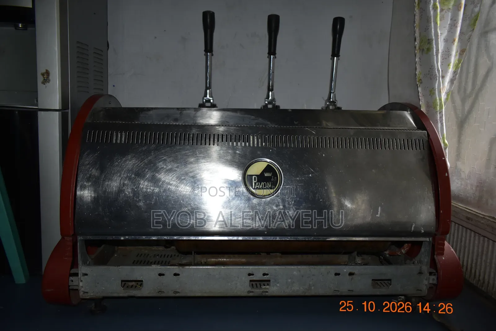 Original La Pavoni Italian Espresso Coffee Machine Description: