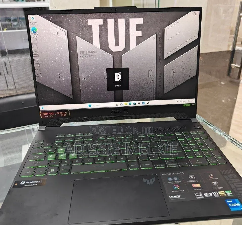 New Laptop Asus TUF Dash F15 16GB Intel Core i7 SSD 512GB