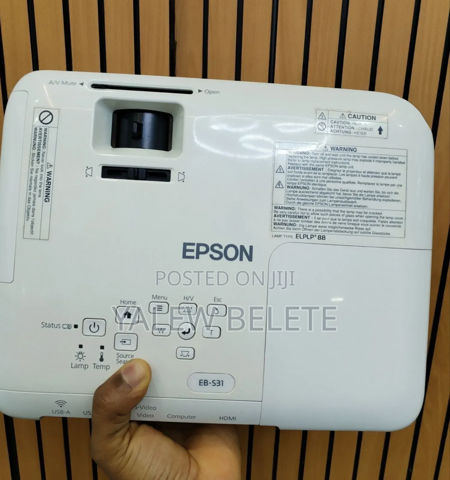 EPSON Projector
Model Name: EB-S31