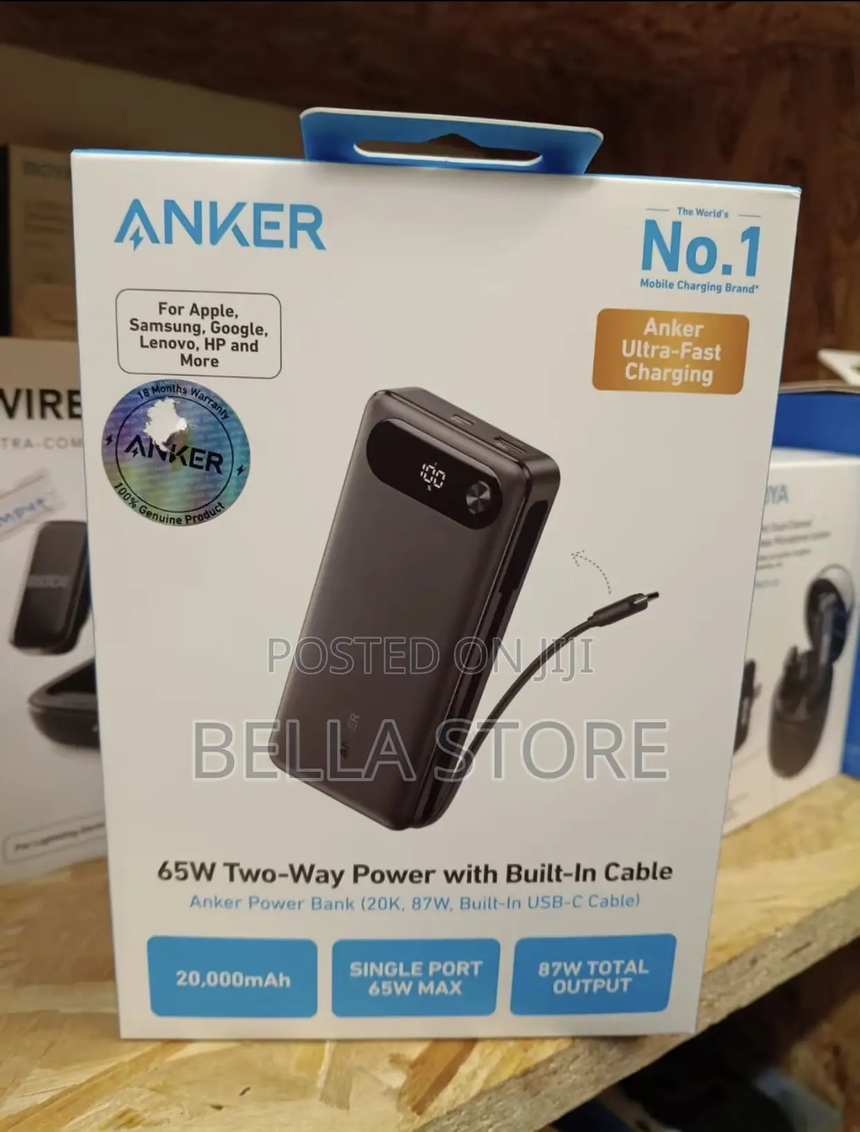 Anker Power Bank (20K MAh 65W