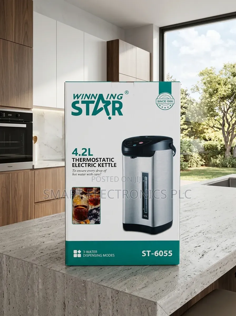 Winning Star Thermostatic Electric Kettle – St-6055 
Enjoy Hot Water