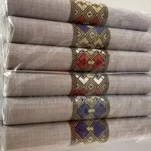 7 PSC Saba Table Mat With Runner ሳባ የጠረፔዛ ምንጣፍ ከነ ራነር