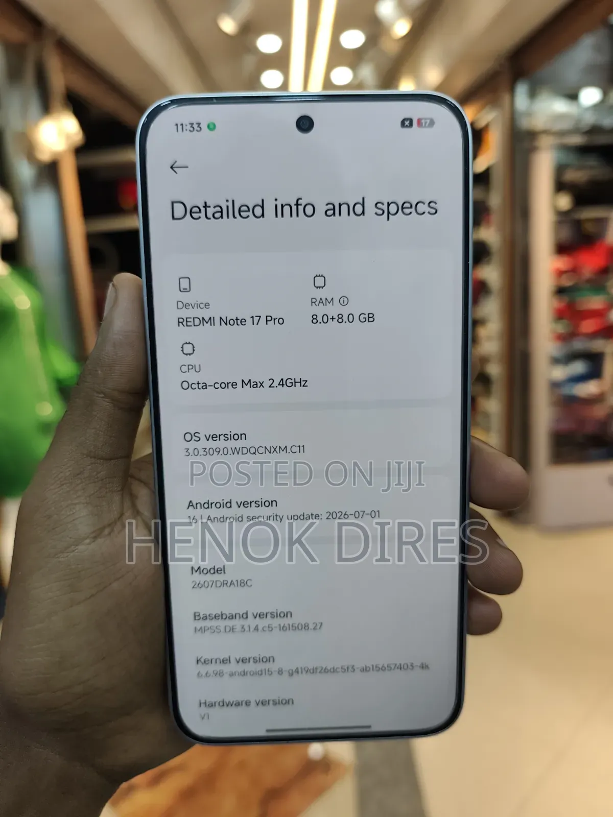 New Xiaomi Redmi Note 17 Pro 256 GB