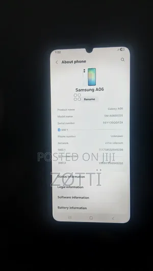 Samsung Galaxy A06 64 GB Silver