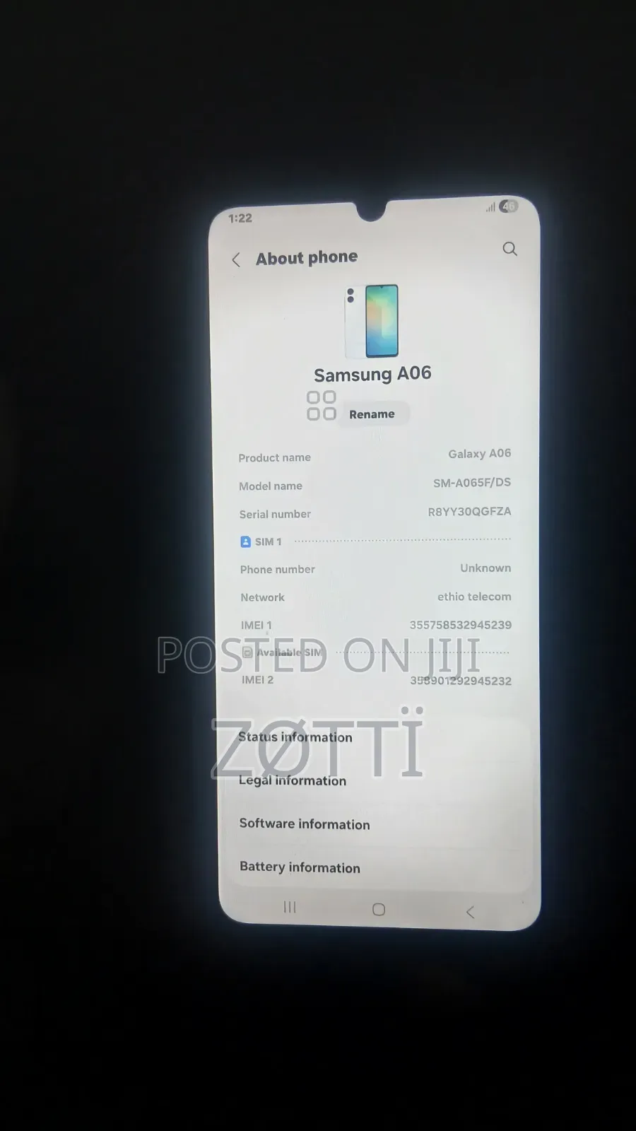 Samsung Galaxy A06 64 GB Silver