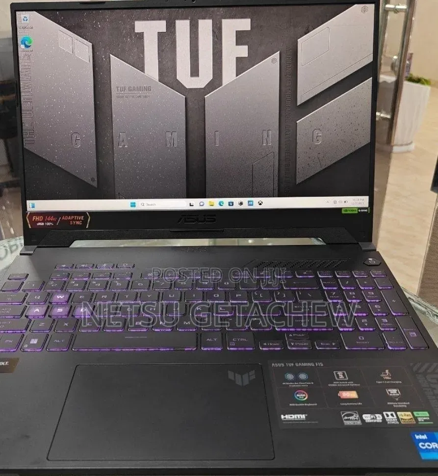 New Laptop Asus TUF Dash F15 16GB Intel Core i7 SSD 512GB