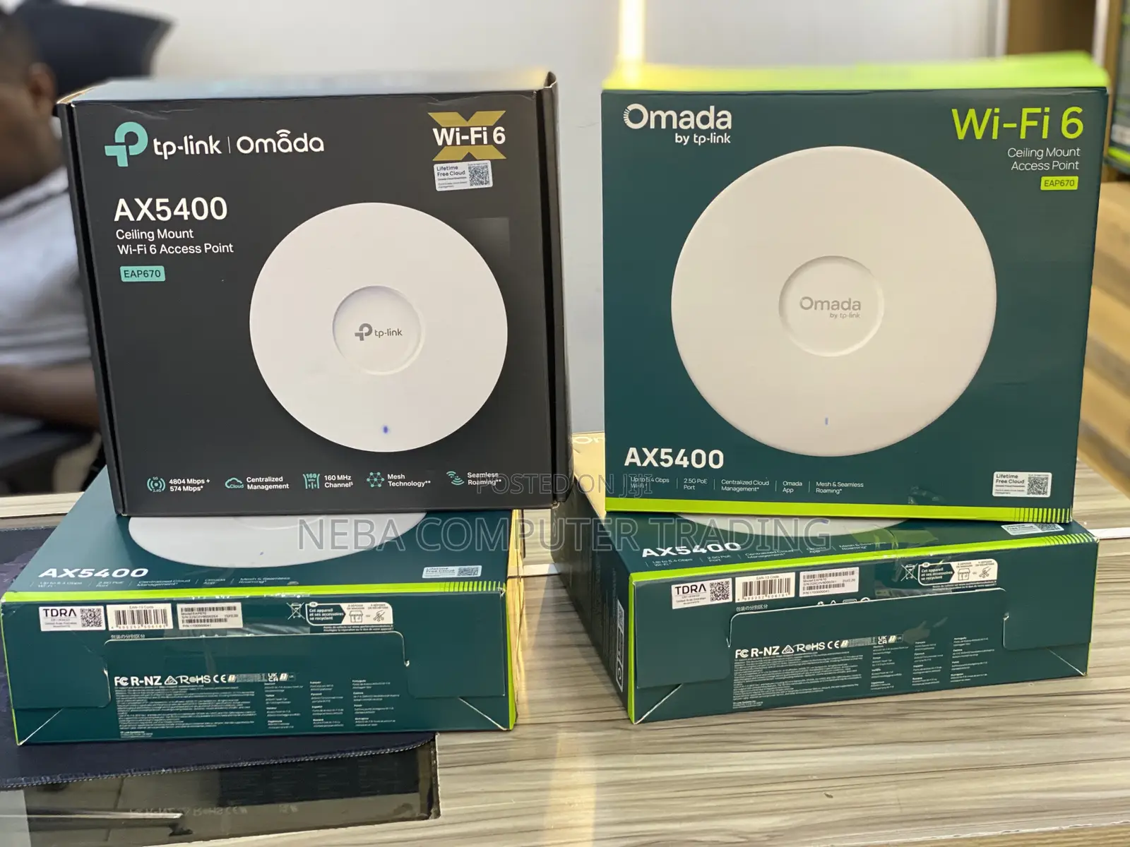  TP-Link Omada EAP670 AX5400 Ceiling Mount Wi-Fi 6 Access Point.
