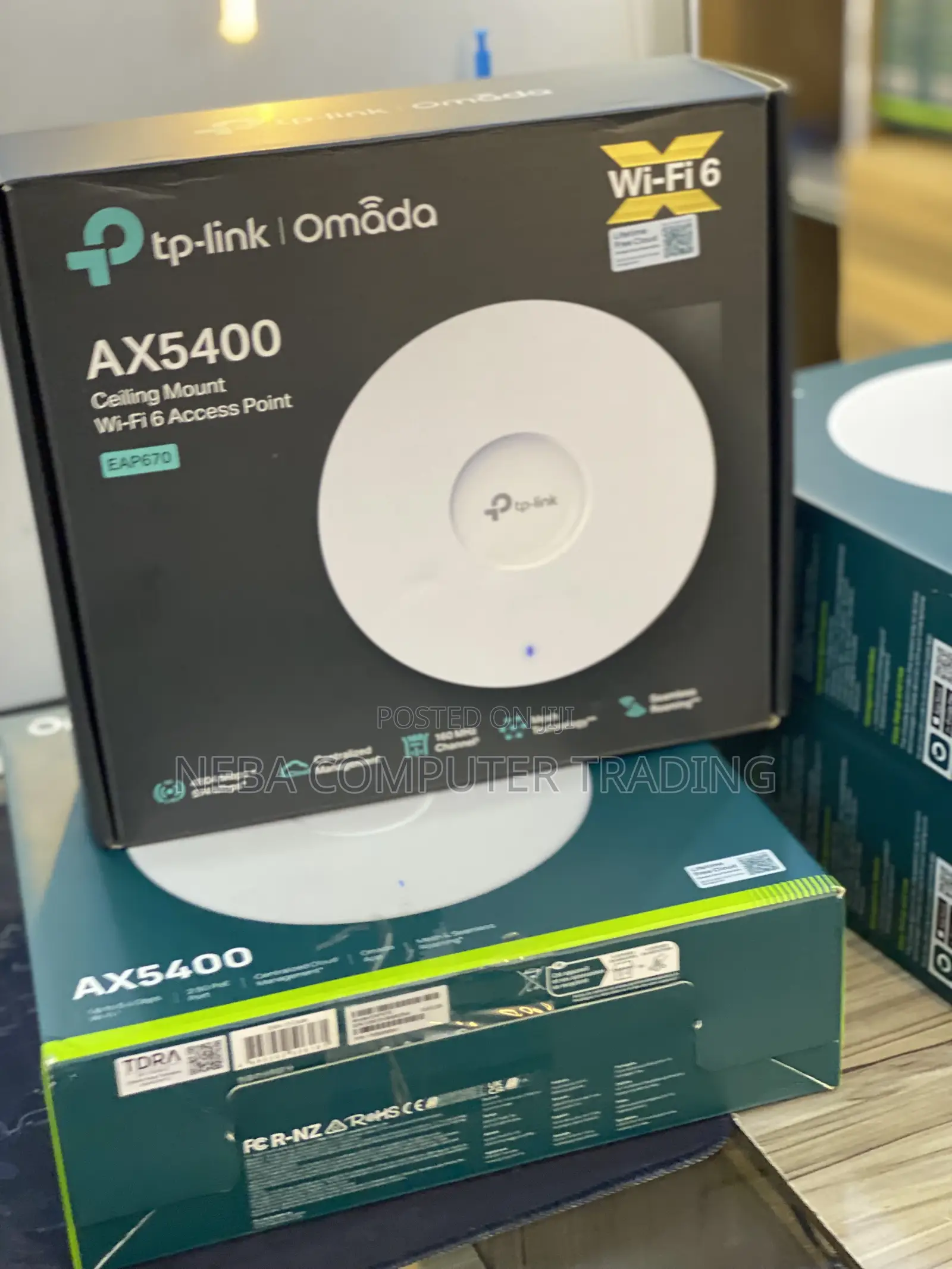  TP-Link Omada EAP670 AX5400 Ceiling Mount Wi-Fi 6 Access Point.
