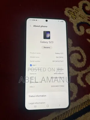 New Samsung Galaxy S23 128 GB Black